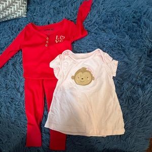 Girls 12M Outfit plus T Shirt